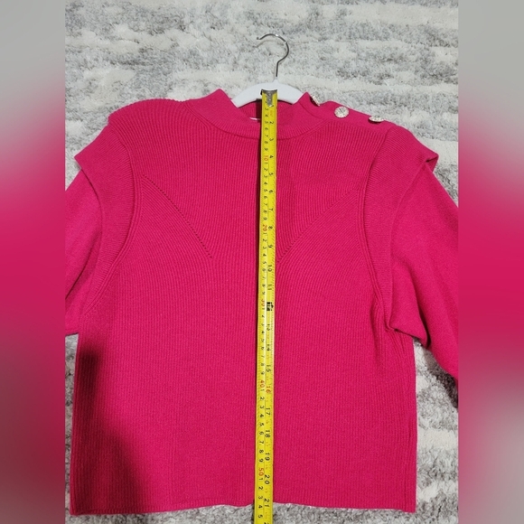 Calligraphie Pink Button-Detail Women's Sweater - Picture 6 of 10